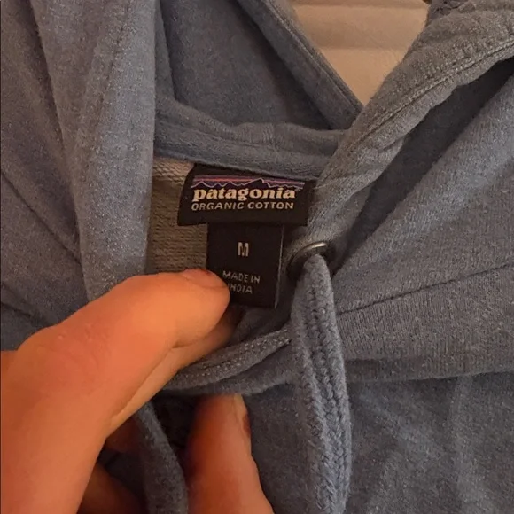 Patagonia Organic Cotton Blue Hoodie - Picture 2 of 2